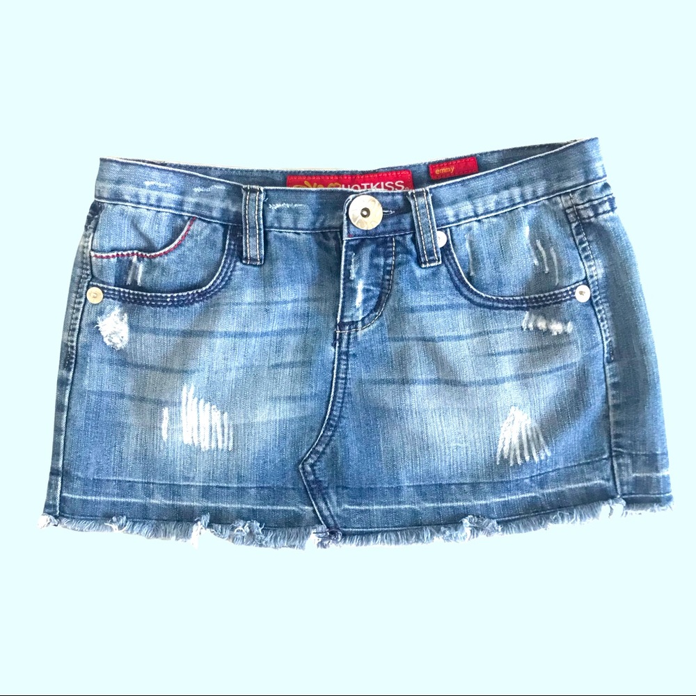 Hot Kiss Jean mini skirt